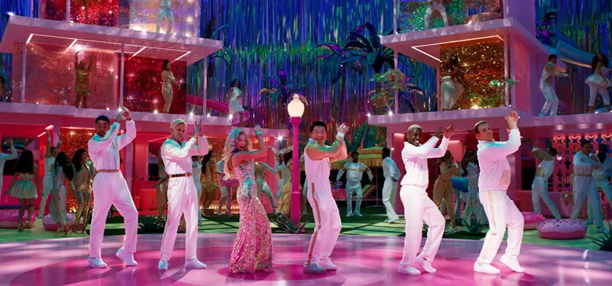 barbie film set