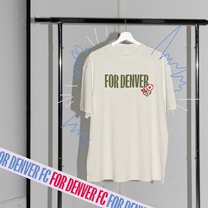 An example of merchandise for the For Denver FC campaign.