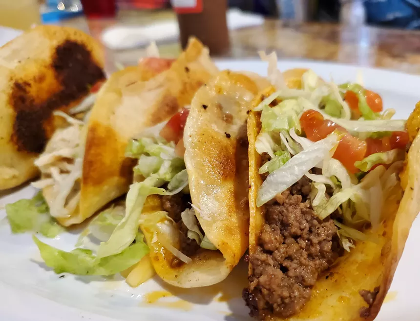 three tacos on a plate