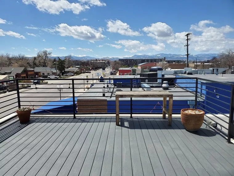 view from a rooftop on a sunny day