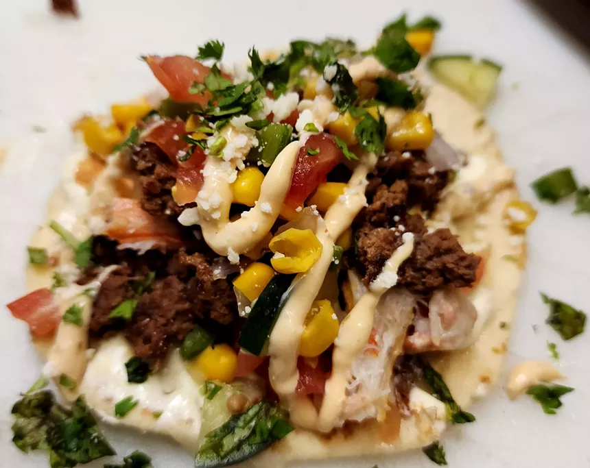 a taco on a plate