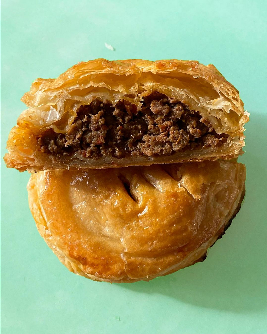 a pastry stuffed with meat