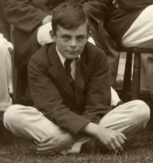British schoolboy in shorts