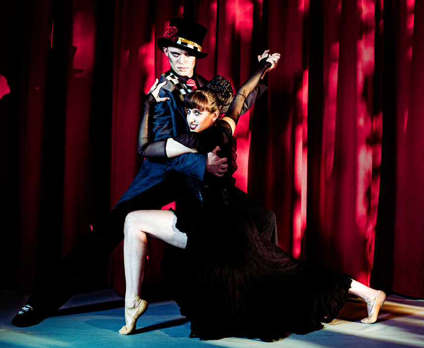 man and woman dancing
