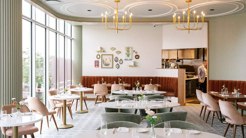 the interior of a restaurant