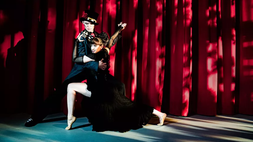 man and woman dancing