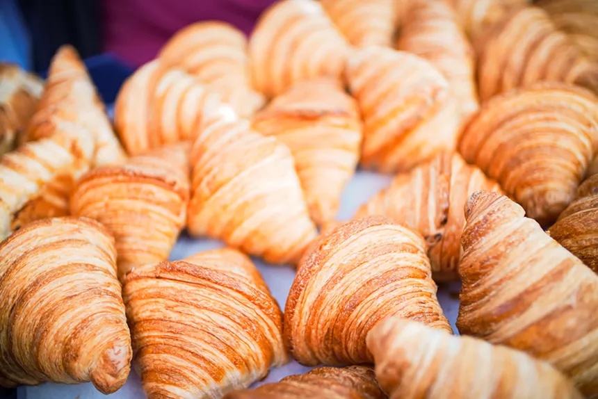 pile of croissants