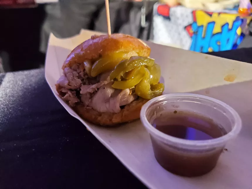 an italian beef sandwich