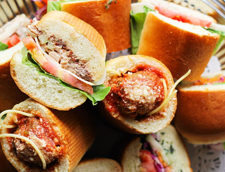 various sandwiches