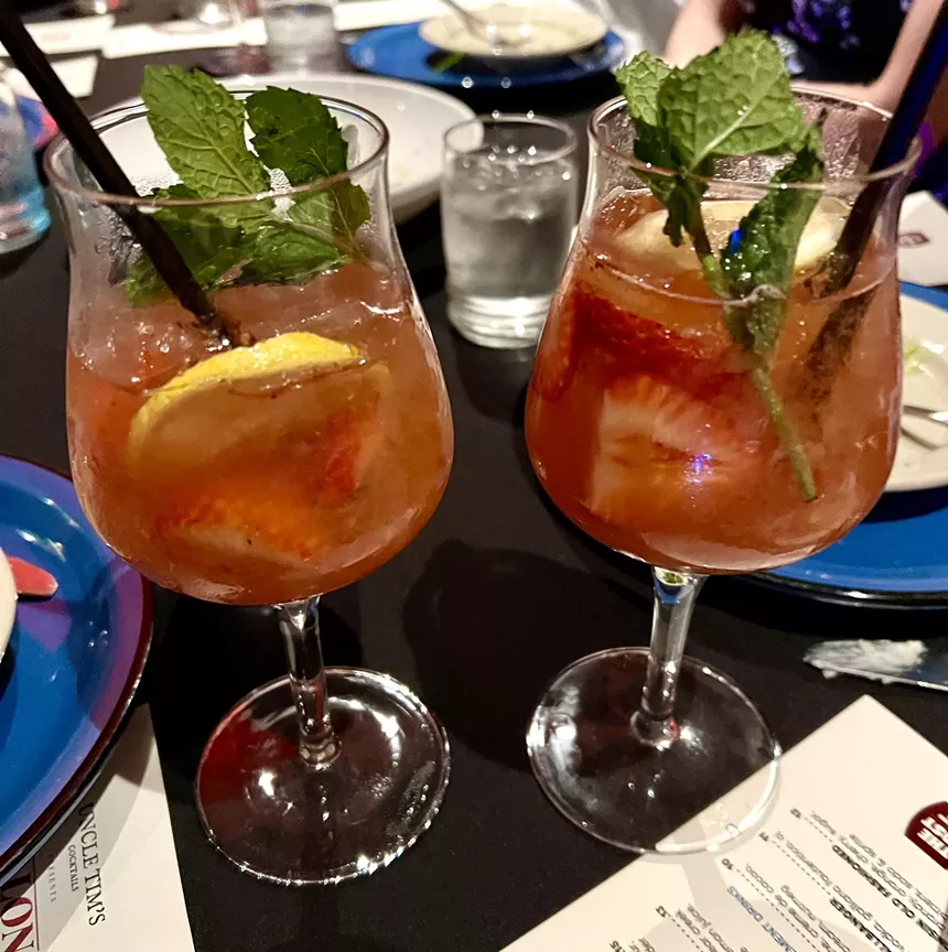 two cocktails