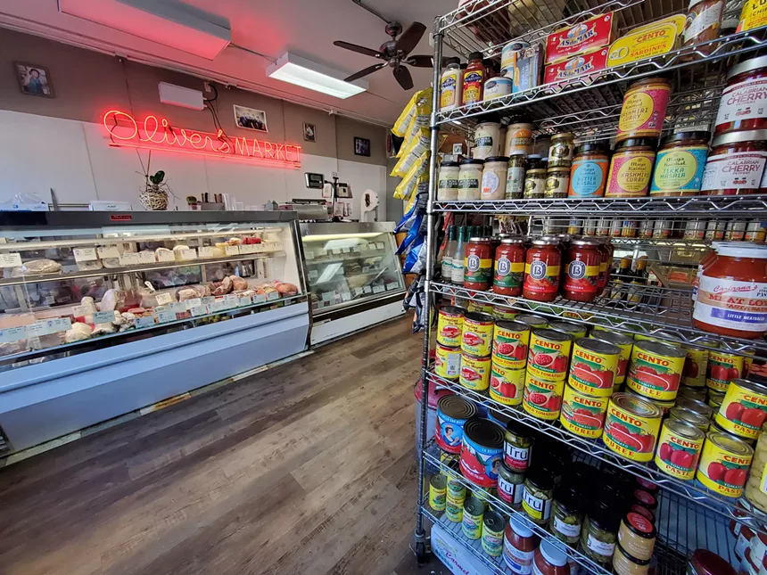 interior of a butcher shop