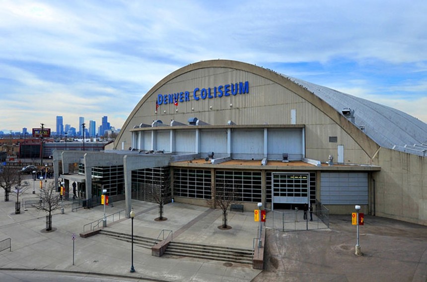 old Denver Coliseum building