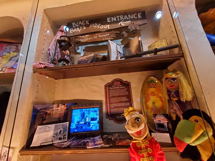 items on shelves