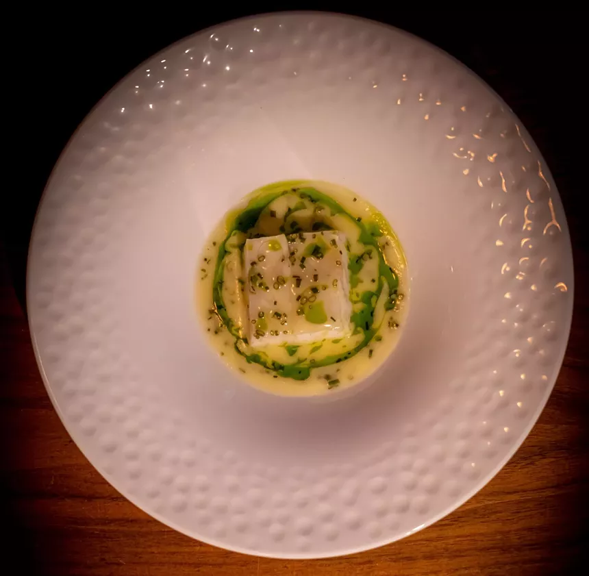 food on a white plate