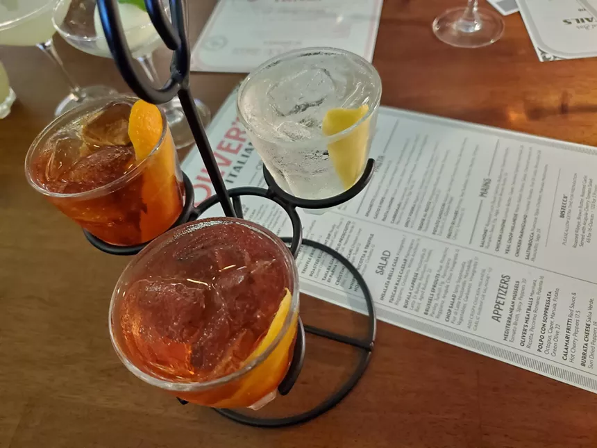 three cocktails