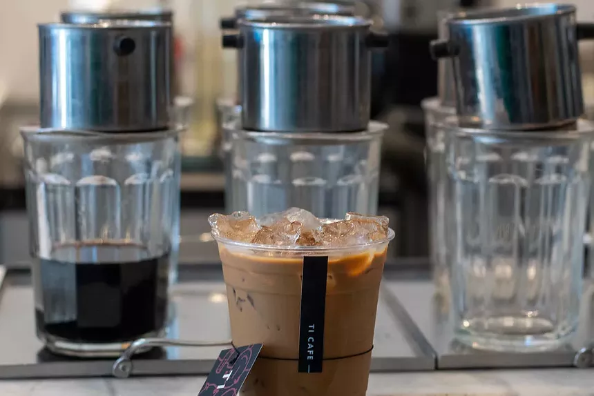 coffee in a plastic cup