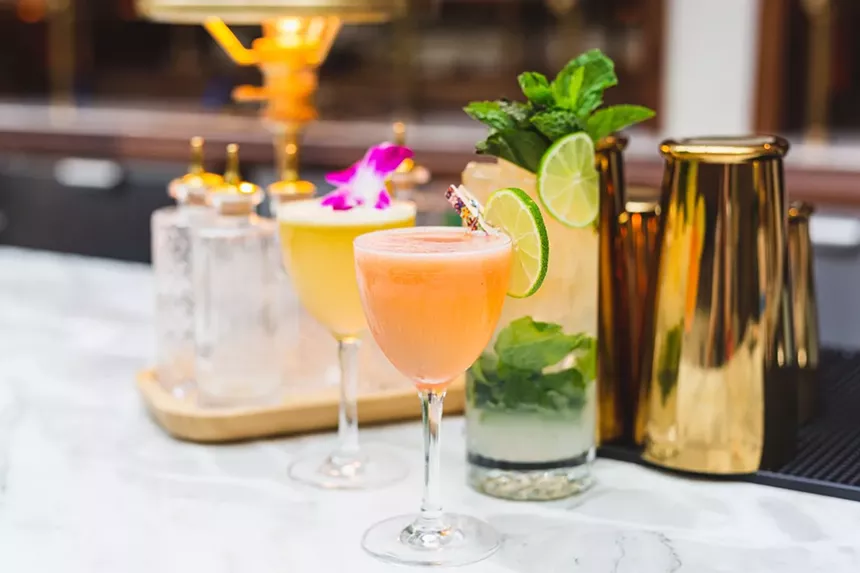 various cocktails