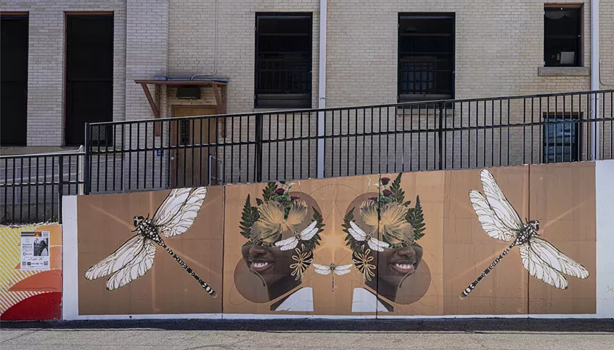 a mural in Boulder Colorado