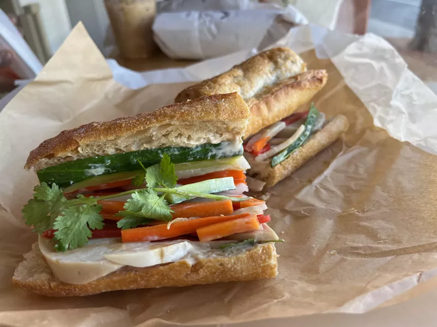 a banh mi sandwich