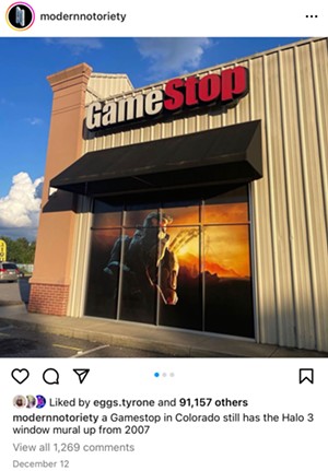 A social media post on the Glendale GameStop.