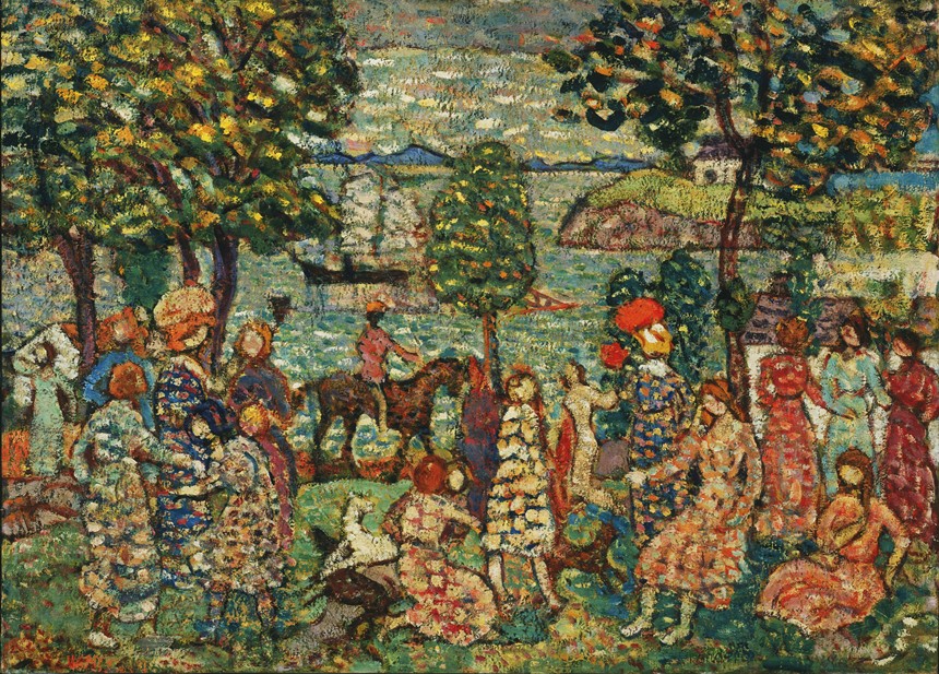 impressionist-style painting of a picnic