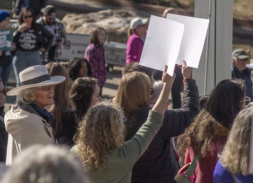 protesters at Colorado Capitol