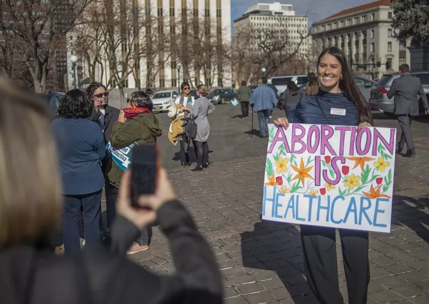 pro-abortion protesters