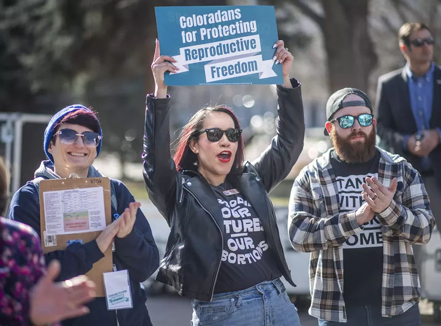 abortion rights protester
