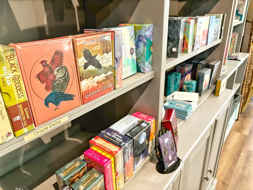 tarot decks in a store