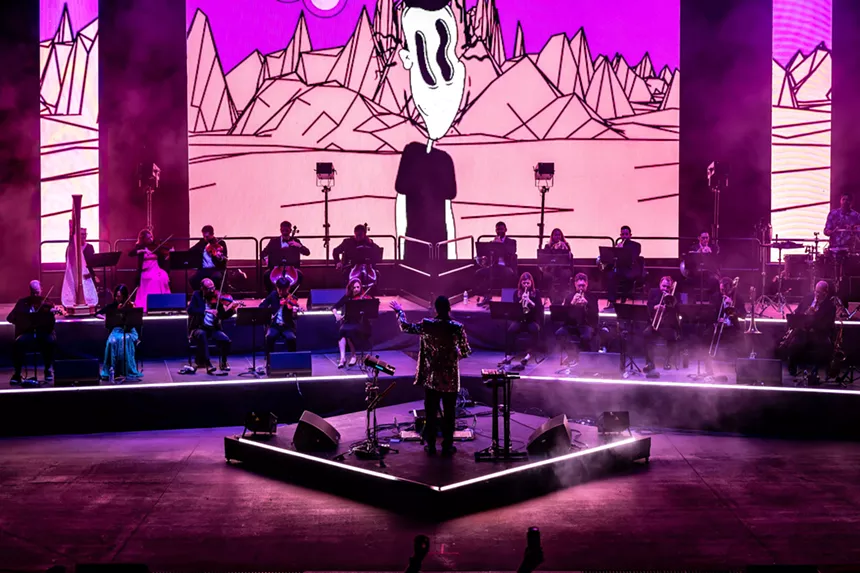 a concert at red rocks amphitheatre