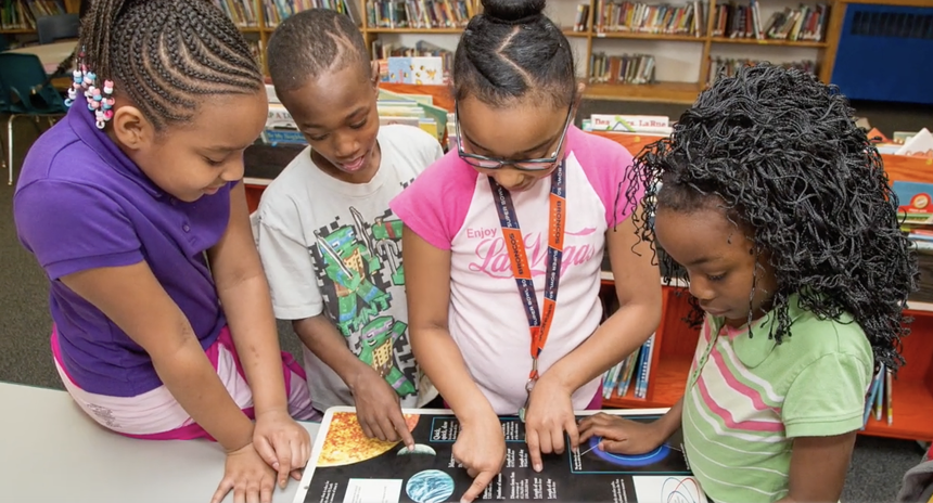Denver Public Schools students learning in class.