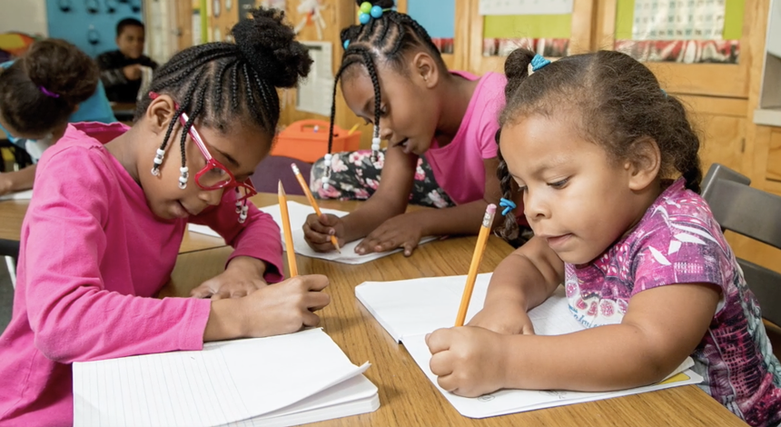 Denver Public Schools students learning in class.