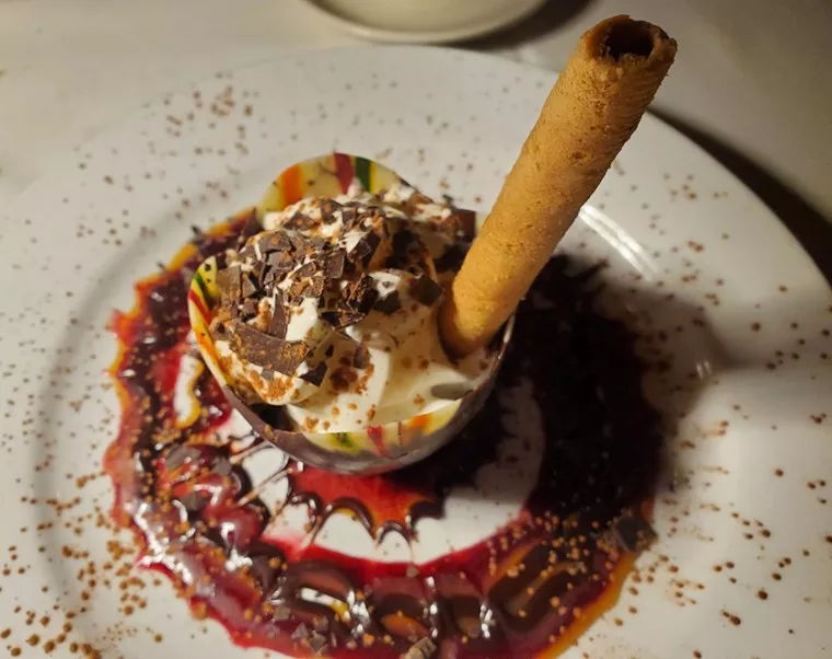 a chocolate dessert