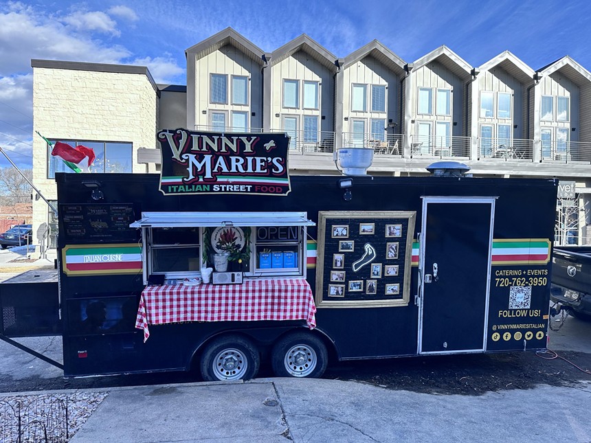 a black food truck