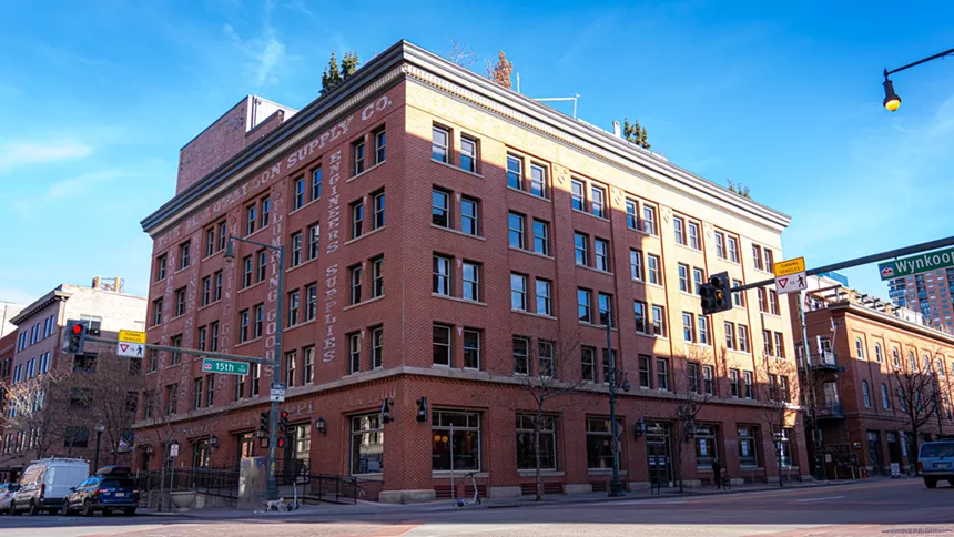 exterior of a brick building