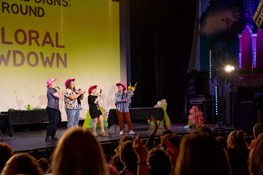 people on stage