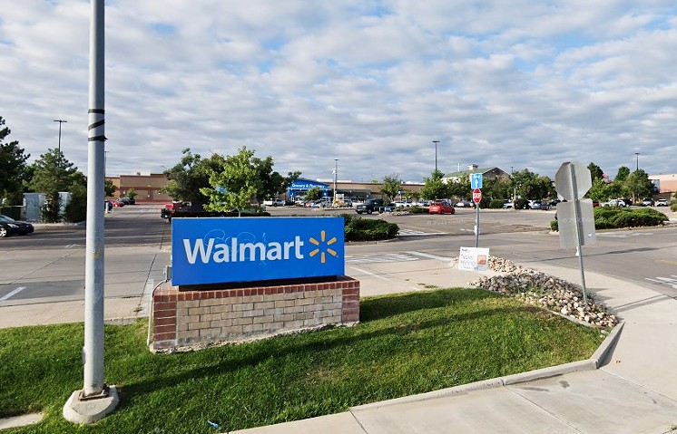 Walmart at 14000 East Exposition Avenue in Aurora, Colorado.