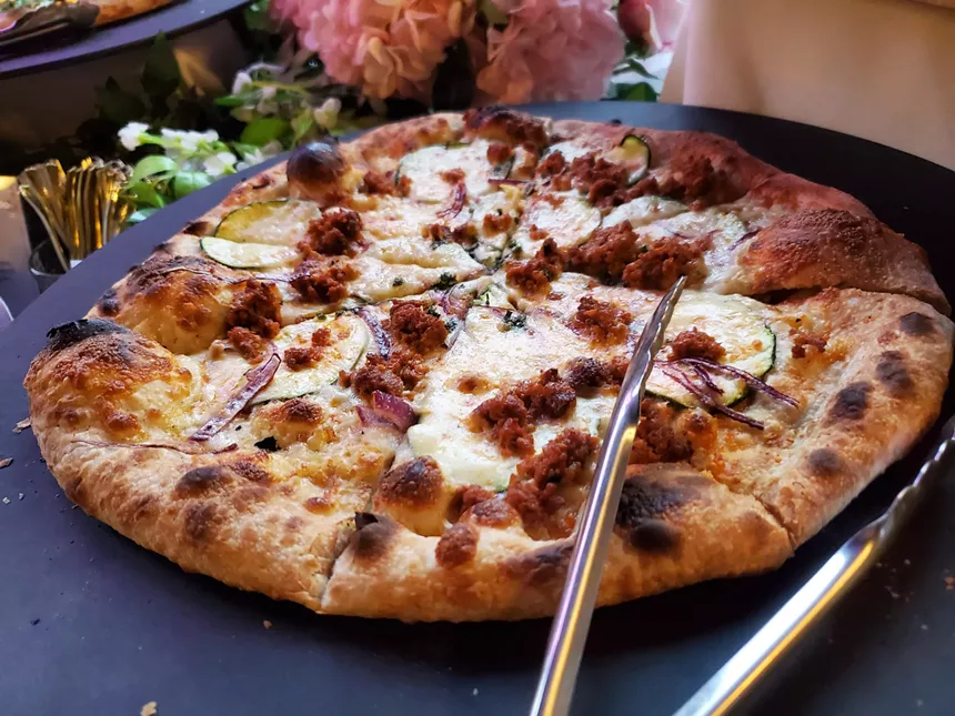 a pizza