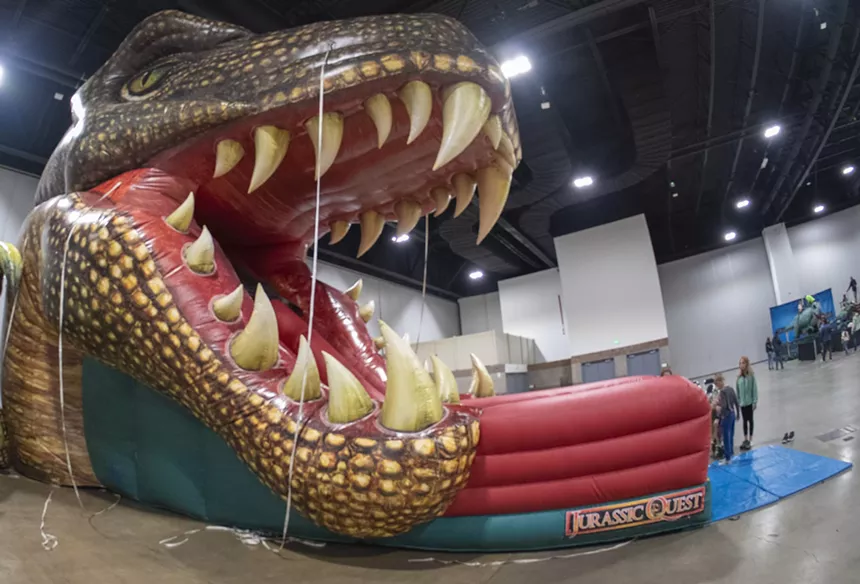 a T-Rex slide