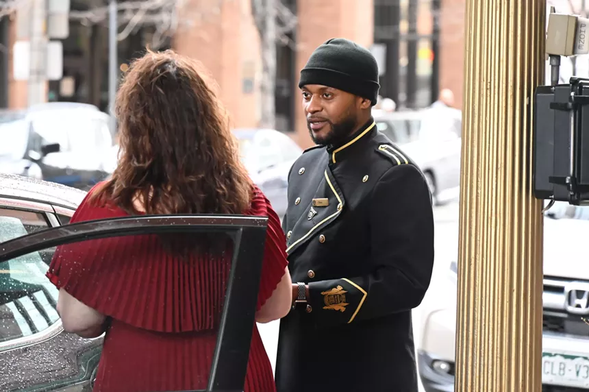 A doorman at the Brown Palace Hotel.