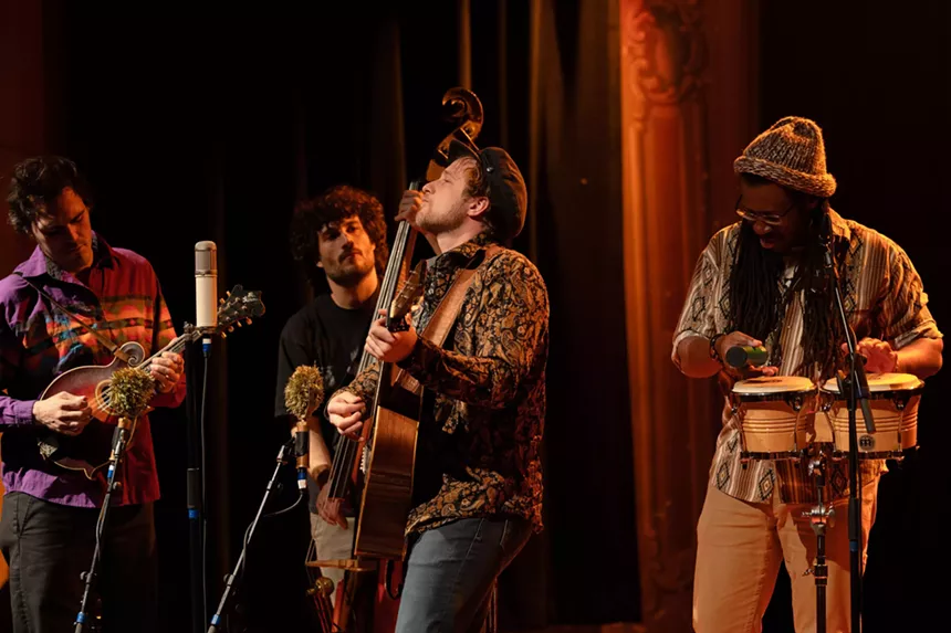 band performing on stage