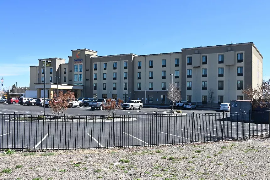 A Comfort Inn on Federal Boulevard converted into a shelter.