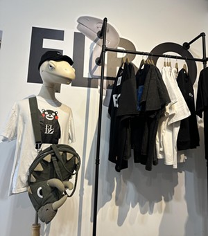 Clothing display at the Elbo Store in Denver, Colorado.