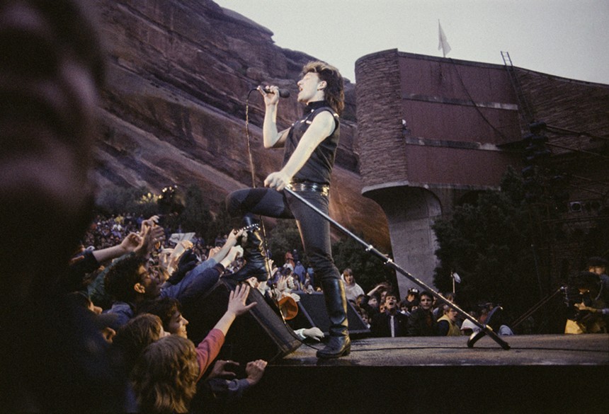 Bono performs at Red Rocks.