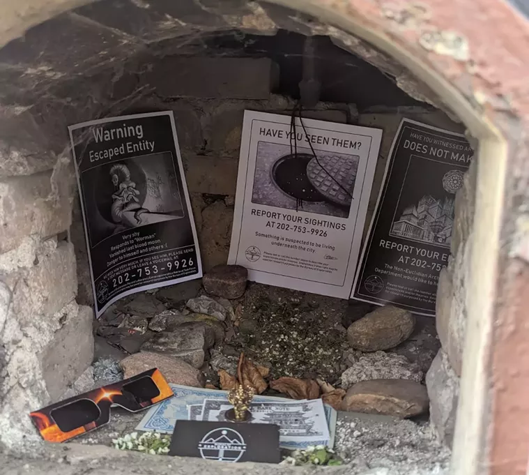 Flyers and trinkets for a Bureau of Exploration Denver instillation