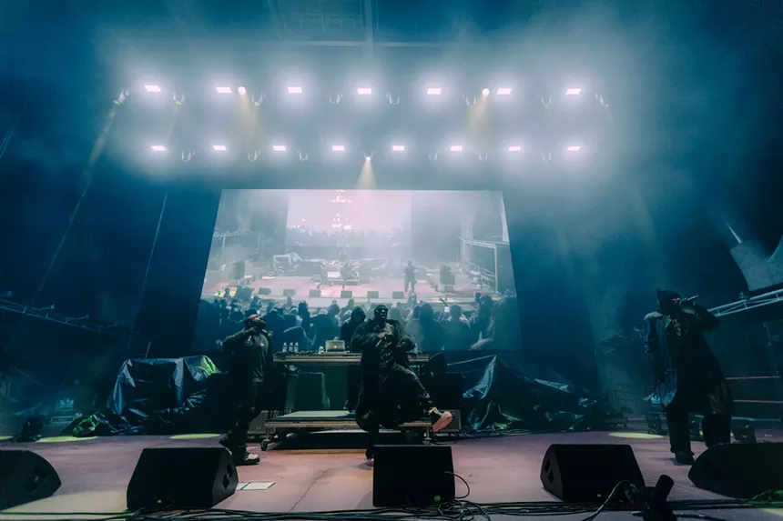 rappers on stage