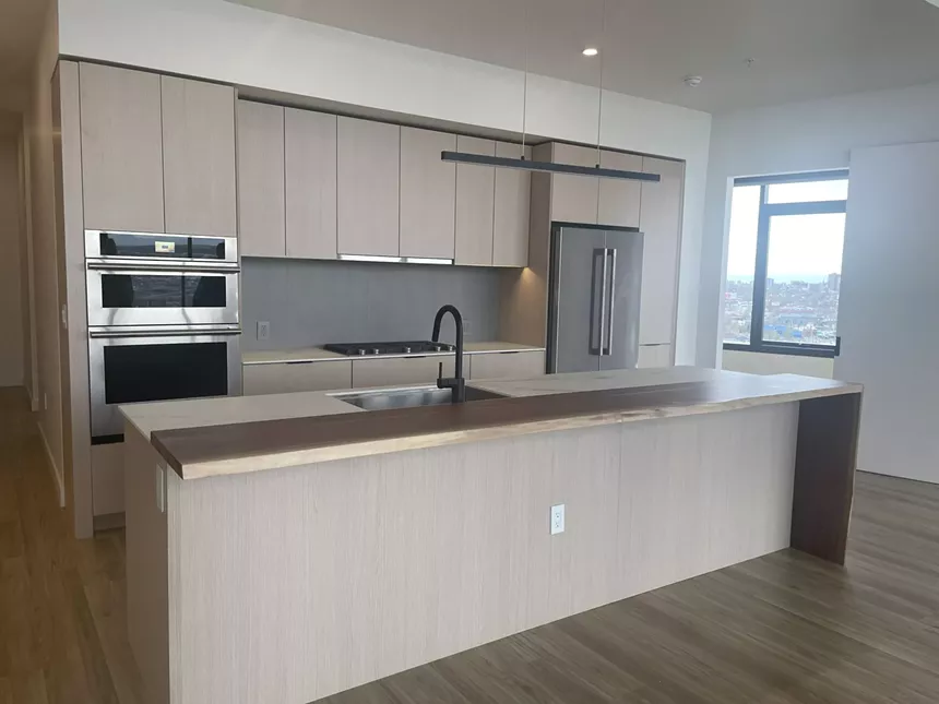 One River north apartment kitchen