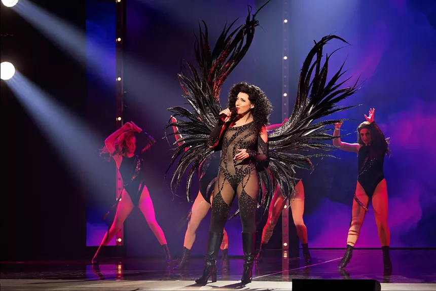 photo of actors on stage in the musical called the cher show
