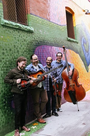 bluegrass band poses for a picture