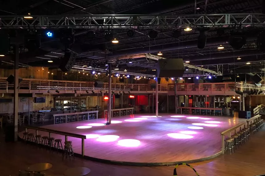 The dance floor at the Stampede.